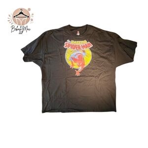 Hanes The Amazing Spider-Man Graphic Tee 5XL Men’s – Comic Book Style, Black